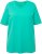Ulla Popken Essential Round Neck Stretch Tee Turquoise - Μπλουζάκια - 
