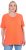 Ulla Popken Essential Round Neck Stretch Tee Coral Pink - Μπλουζάκια - 
