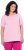 Ulla Popken Essential Round Neck Stretch Tee Pink - Μπλουζάκια - 