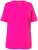 Ulla Popken Essential Round Neck Stretch Tee Magenta Pink - Μπλουζάκια - 