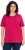 Ulla Popken Essential Round Neck Stretch Tee Dark Raspberry - Μπλουζάκια - 