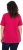 Ulla Popken Essential Round Neck Stretch Tee Dark Raspberry - Μπλουζάκια - 