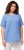 Ulla Popken Essential Round Neck Stretch Tee Cloud Blue - Μπλουζάκια - 