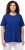 Ulla Popken Essential Round Neck Stretch Tee Cobalt Blue - Μπλουζάκια - 