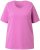 Ulla Popken Essential Round Neck Stretch Tee Cool Pink - Μπλουζάκια - 