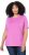 Ulla Popken Essential Round Neck Stretch Tee Cool Pink - Μπλουζάκια - 
