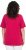 Ulla Popken Essential V-Neck Stretch Tee Dark Raspberry - Μπλουζάκια - 