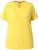 Ulla Popken Functional Antibacterial Finish V-Neck Short Sleeve Knit Top Sun Yellow - Μπλουζάκια - 