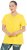 Ulla Popken Functional Antibacterial Finish V-Neck Short Sleeve Knit Top Sun Yellow - Μπλουζάκια - 