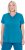 Ulla Popken Functional Antibacterial Finish V-Neck Short Sleeve Knit Top Opal Green - Μπλουζάκια - 