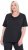 Ulla Popken Quick-Drying Short Sleeve T-Shirt Black - Μπλουζάκια - 