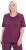 Ulla Popken Quick-Drying Short Sleeve T-Shirt Dark Cherry - Μπλουζάκια - 