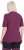 Ulla Popken Quick-Drying Short Sleeve T-Shirt Dark Cherry - Μπλουζάκια - 