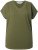 Ulla Popken Oversized studded Acid-washed V-Neck T-shirt Palm Green - Μπλουζάκια - 