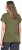 Ulla Popken Oversized studded Acid-washed V-Neck T-shirt Palm Green - Μπλουζάκια - 