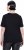 Ulla Popken Satin Trimmed Ribbed Jersey Short Sleeve T-Shirt Black - Μπλουζάκια - 