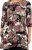 Scandinavian Caramel Flower Petals Tunic Brown - Τυπωμένα T-shirts για γυναίκες - 
