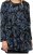 Scandinavian Caramel Swirls Tunic Blue - Τυπωμένα T-shirts για γυναίκες - 