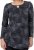 Scandinavian Caramel Triangles Tunic Dark Blue - Τυπωμένα T-shirts για γυναίκες - 