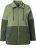 Ulla Popken Two-Tone ZIp Front Pocket Sweatshirt Olive Green - φούτερ/Φούτερ με κουκούλα - 