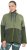 Ulla Popken Two-Tone ZIp Front Pocket Sweatshirt Olive Green - φούτερ/Φούτερ με κουκούλα - 