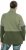 Ulla Popken Two-Tone ZIp Front Pocket Sweatshirt Olive Green - φούτερ/Φούτερ με κουκούλα - 