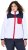 Ulla Popken Color Block Teddy Fleece Jacket Snow White - φούτερ/Φούτερ με κουκούλα - 