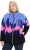Ulla Popken Alpine Landscape Fleece Jacket Cloud Blue - φούτερ/Φούτερ με κουκούλα - 