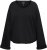 Ulla Popken Rolled Edge Long Sleeve Sweatshirt Black - φούτερ/Φούτερ με κουκούλα - 