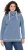 Ulla Popken Striped Turtleneck Neon Detail Sweatshirt Indigo Denim - φούτερ/Φούτερ με κουκούλα - 