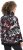 Ulla Popken Ribbon Print Turtleneck Sweatshirt Black - φούτερ/Φούτερ με κουκούλα - 