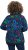 Ulla Popken Ribbon Print Turtleneck Sweatshirt Navy - Μπλουζάκια - 