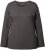 Ulla Popken Basic Round Neck Long Sleeve Slim Fit Cotton Tee Graphite Grey - Μπλουζάκια - 
