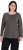 Ulla Popken Basic Round Neck Long Sleeve Slim Fit Cotton Tee Graphite Grey - Μπλουζάκια - 