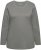 Ulla Popken Basic Round Neck Long Sleeve Slim Fit Cotton Tee Grey - Μπλουζάκια - 