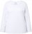 Ulla Popken Basic Round Neck Long Sleeve Slim Fit Cotton Tee Snow White - Φούστες - 