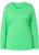 Ulla Popken Basic Round Neck Long Sleeve Slim Fit Cotton Tee Mint Green - Μπλουζάκια - 