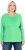Ulla Popken Basic Round Neck Long Sleeve Slim Fit Cotton Tee Mint Green - Μπλουζάκια - 