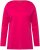 Ulla Popken Basic Round Neck Long Sleeve Slim Fit Cotton Tee Magenta Pink - Μπλουζάκια - 