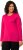 Ulla Popken Basic Round Neck Long Sleeve Slim Fit Cotton Tee Magenta Pink - Μπλουζάκια - 