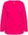 Ulla Popken Basic Round Neck Long Sleeve Slim Fit Cotton Tee Red Pink - Μπλουζάκια - 