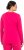 Ulla Popken Basic Round Neck Long Sleeve Slim Fit Cotton Tee Red Pink - Μπλουζάκια - 