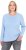 Ulla Popken Basic Round Neck Long Sleeve Slim Fit Cotton Tee Light Blue - Μπλουζάκια - 