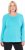 Ulla Popken Basic Round Neck Long Sleeve Slim Fit Cotton Tee Deep Aqua - Μπλουζάκια - 