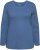 Ulla Popken Basic Round Neck Long Sleeve Slim Fit Cotton Tee Ink Blue - Μπλουζάκια - 