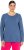 Ulla Popken Basic Round Neck Long Sleeve Slim Fit Cotton Tee Ink Blue - Μπλουζάκια - 