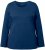 Ulla Popken Basic Round Neck Long Sleeve Slim Fit Cotton Tee Dark Blue - Μπλουζάκια - 