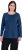 Ulla Popken Basic Round Neck Long Sleeve Slim Fit Cotton Tee Dark Blue - Μπλουζάκια - 