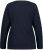 Ulla Popken Basic Round Neck Long Sleeve Slim Fit Cotton Tee Navy Blue - Μπλουζάκια - 