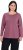 Ulla Popken Basic Round Neck Long Sleeve Slim Fit Cotton Tee Dark Rose - Μπλουζάκια - 